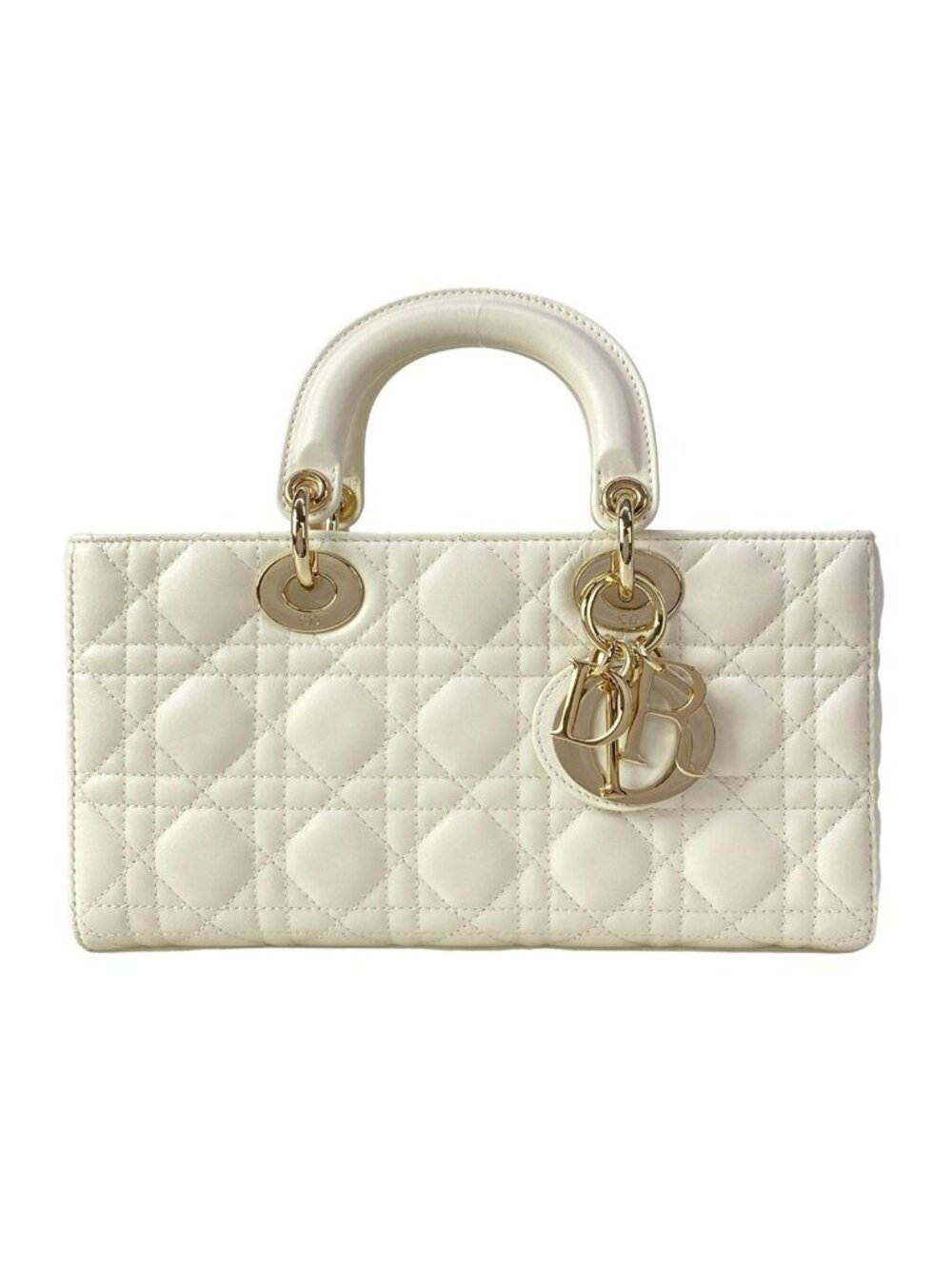 Dior Handbag les Didi Joy Bag Medium White Lambskin